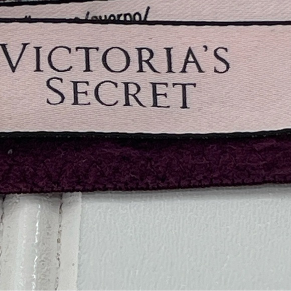 Victoria's Secret Lined Perfect Coverage Wine Colored Lace Bra 32D - Picture 5 of 12